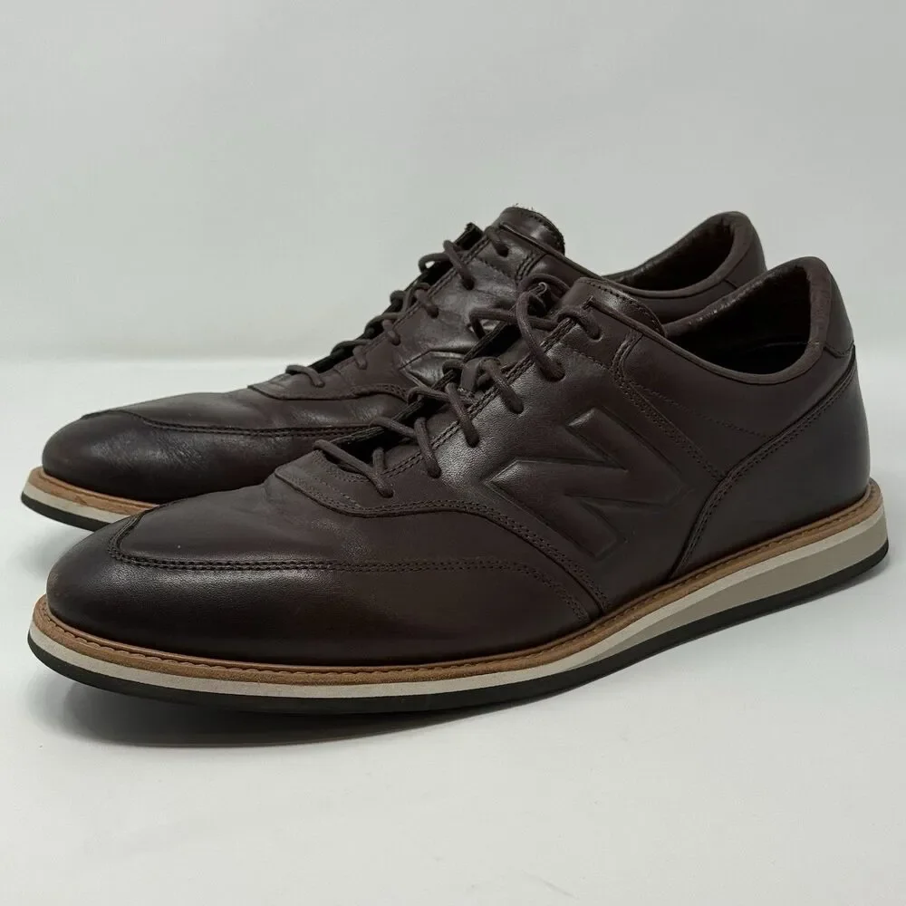 New Balance 1100 Men’s Size 12.5 Dark Brown Leather Dress Hybrid MD1100BR